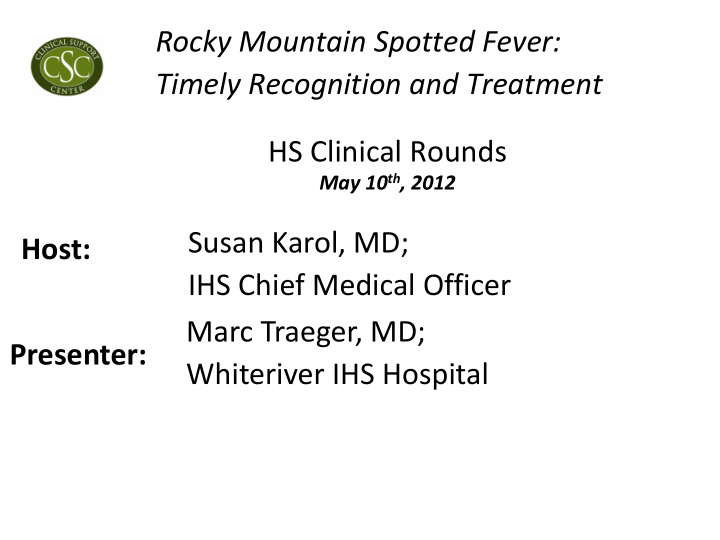 rocky mountain spotted fever