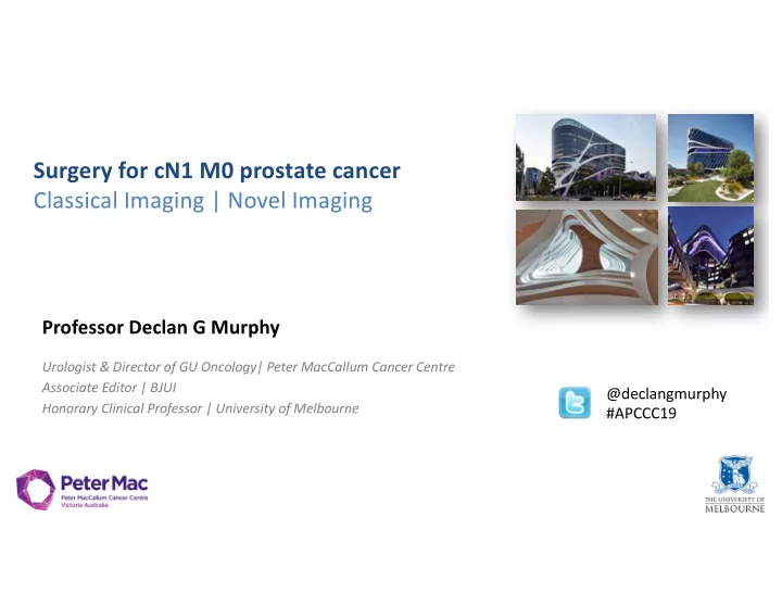 surgery for cn1 m0 prostate cancer classical imaging