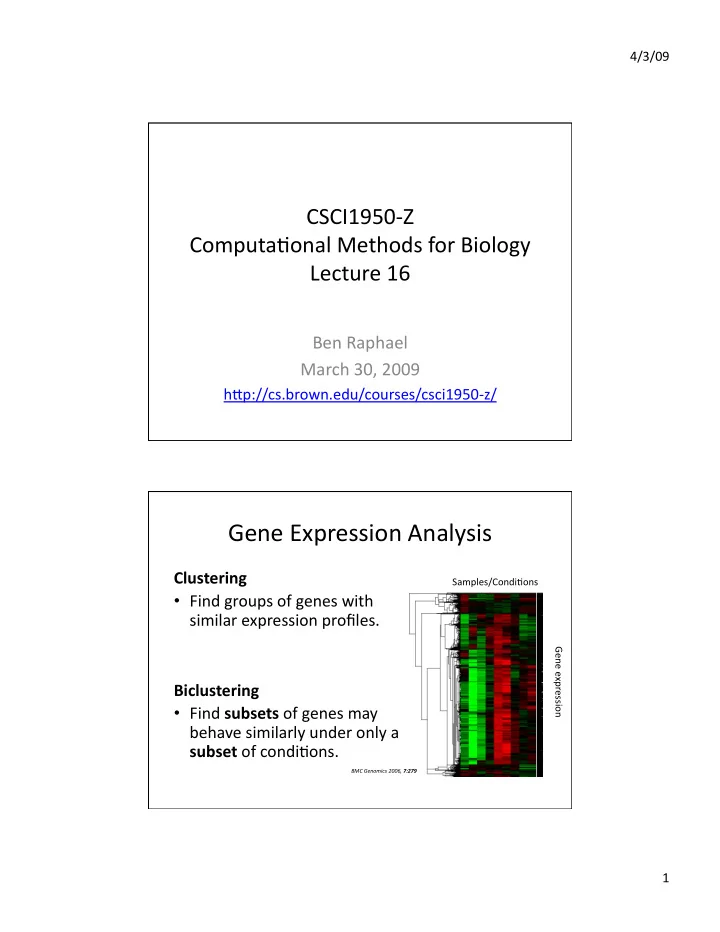 gene expression analysis