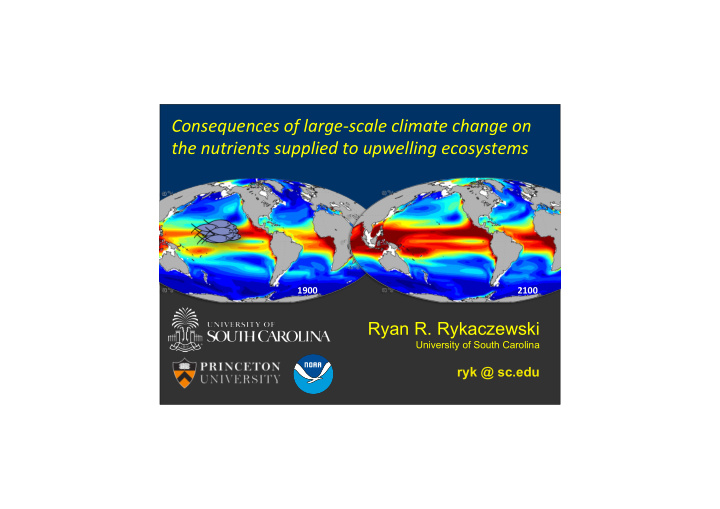 consequences of large scale climate change on the