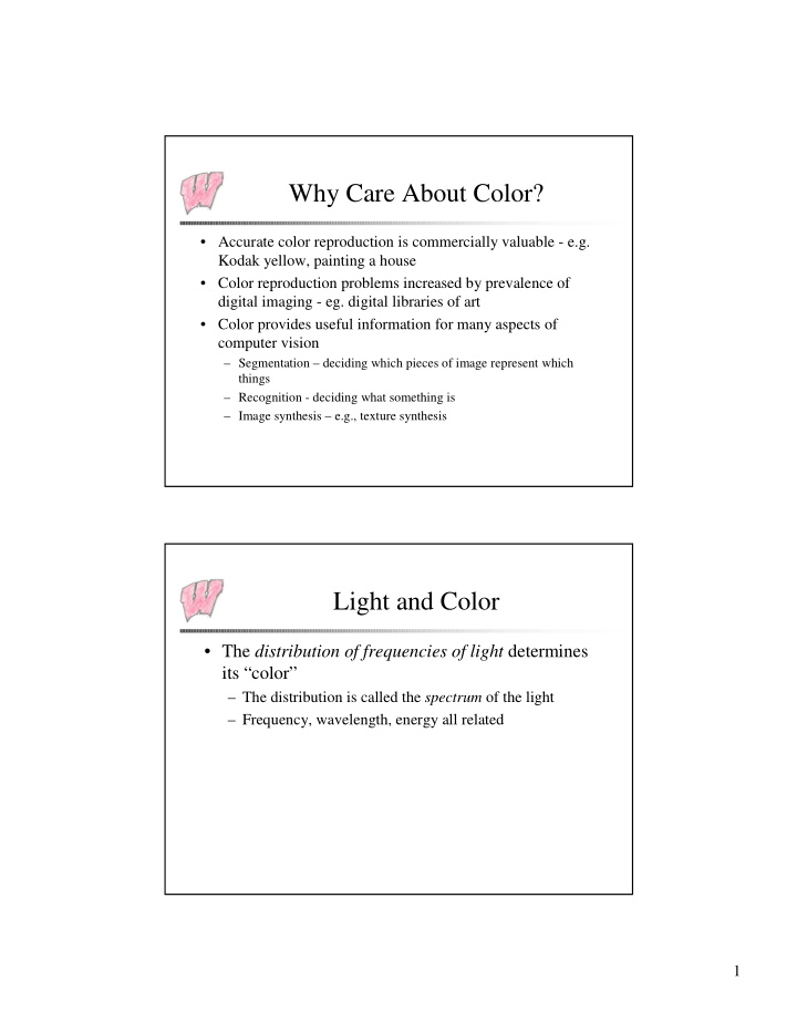 why care about color