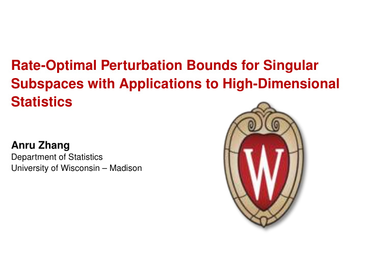 rate optimal perturbation bounds for singular subspaces
