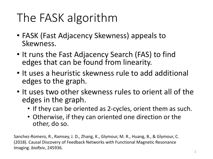 the fask algorithm