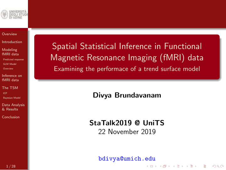 spatial statistical inference in functional