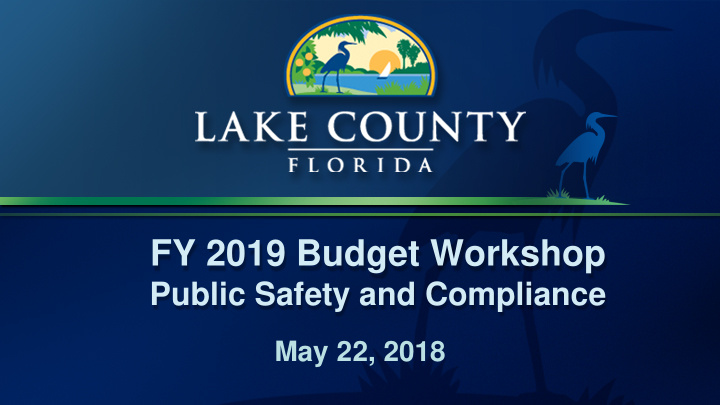 fy 2019 budget workshop