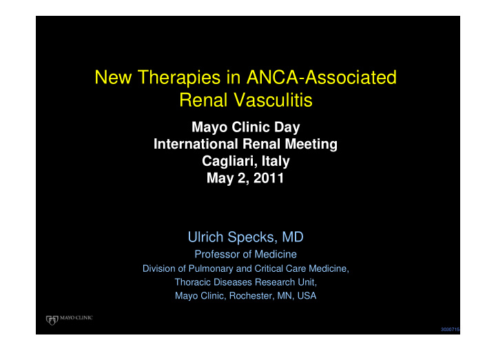 new therapies in anca associated associated new therapies
