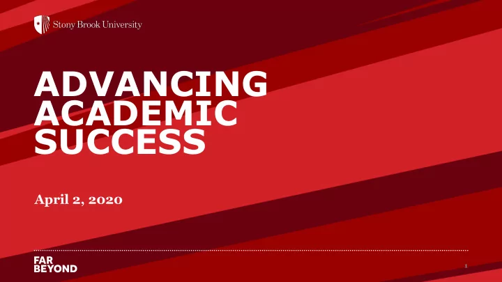advancing academic success