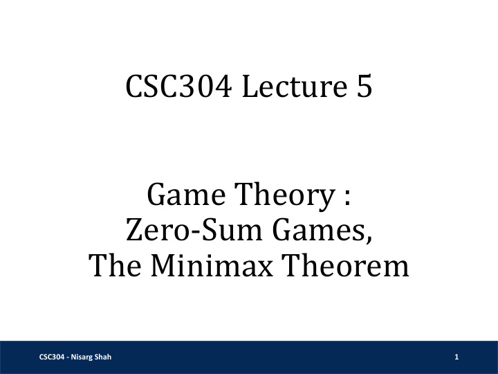 csc304 lecture 5