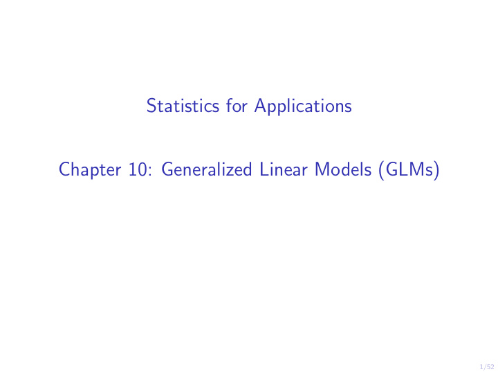 statistics for applications chapter 10 generalized linear