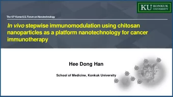 In vivo stepwise immunomodulation using chitosan  nanoparticles as a platform nanotechnology for