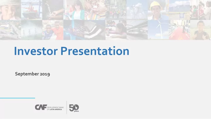 investor presentation