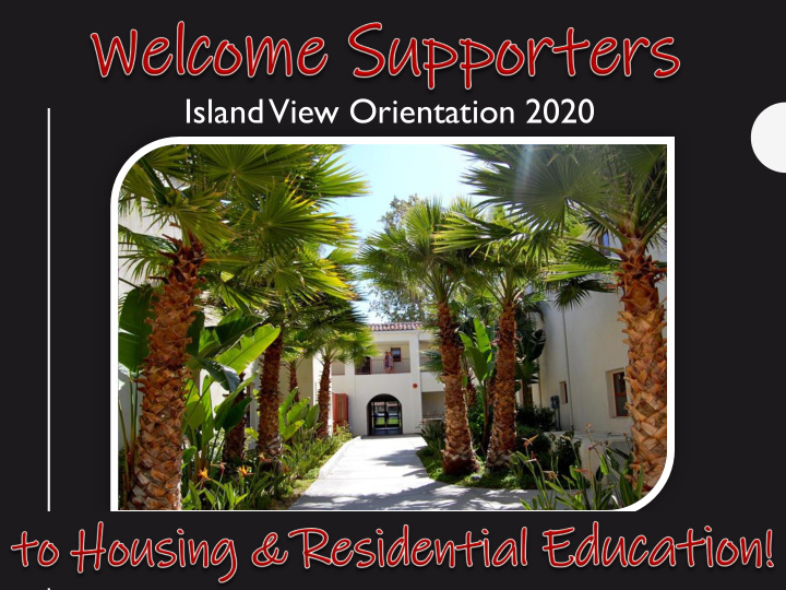 island view orientation 2020 featuring four
