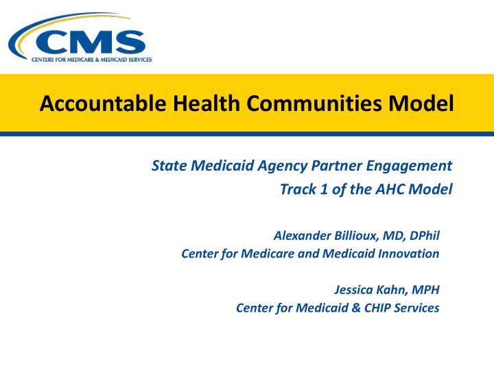 accountable health communities model