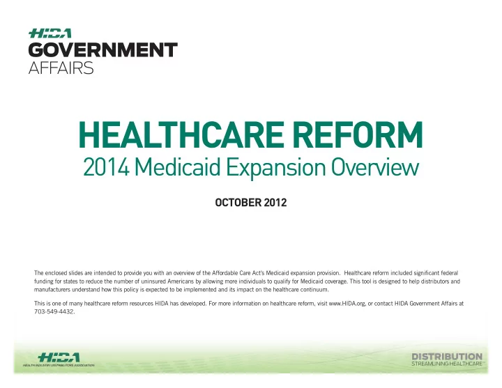 healthcare reform