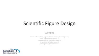Scientific Figure Design  v2020-01  Simon Andrews, Anne Segonds-Pichon, Boo Virk, Jo Montgomery