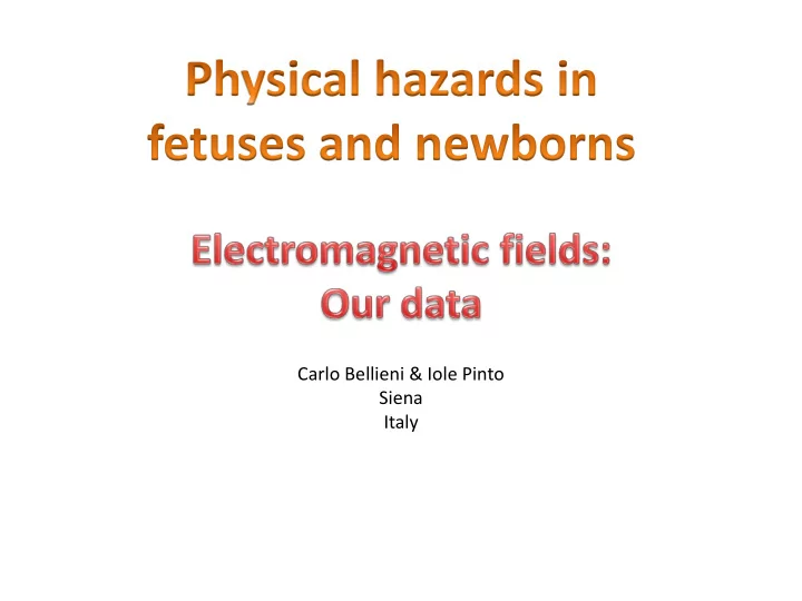fetal exposure to emf