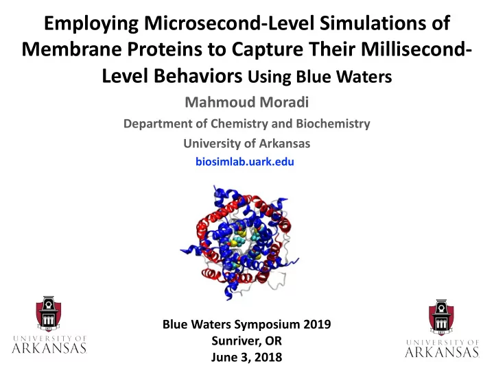 employing microsecond level simulations of membrane