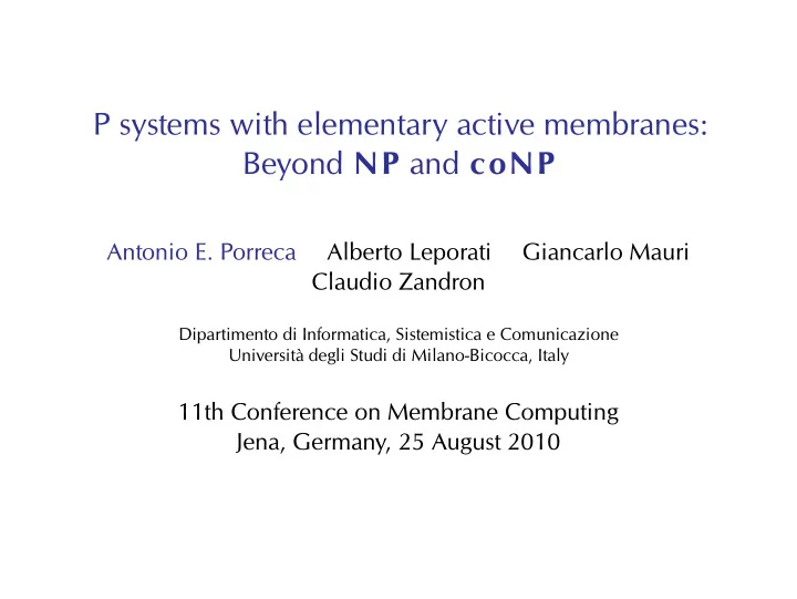 p systems with elementary active membranes beyond np and
