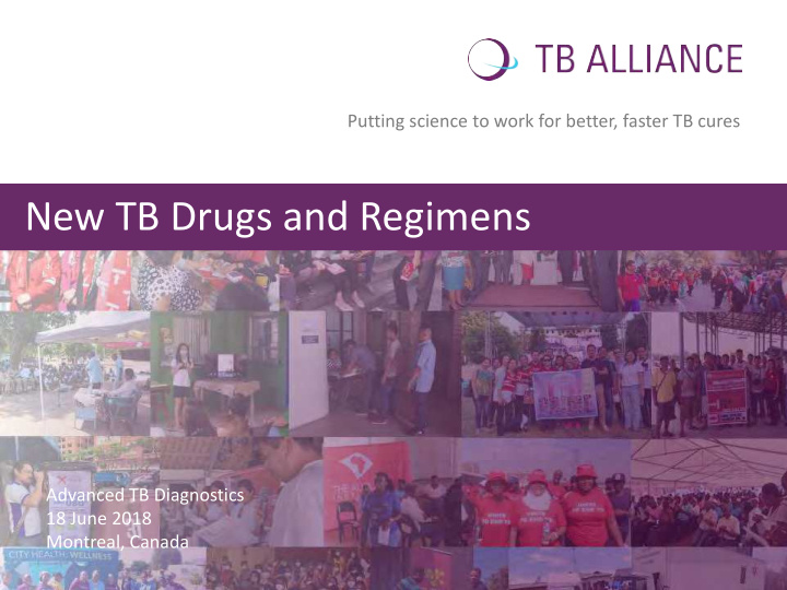 new tb drugs and regimens