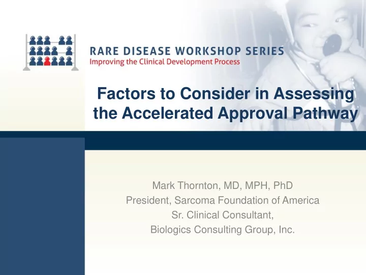the accelerated approval pathway