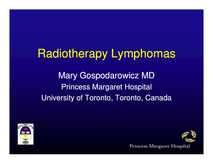 r di th r di th radiotherapy lymphomas radiotherapy