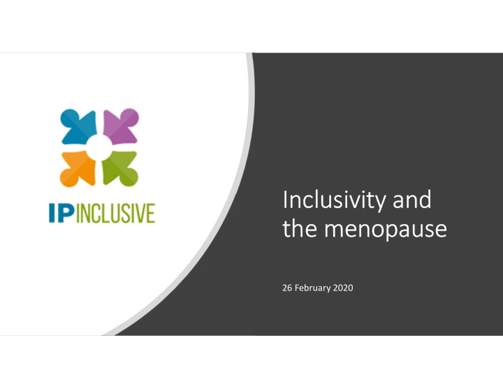 inclusivity and the menopause