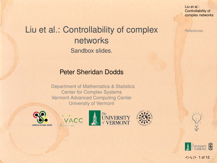 liu et al controllability of complex