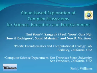 Ilmi Yoon 1,2 , Sangyuk (Paul) Yoon 1 , Gary Ng 2 , Hunvil Rodrigues 2 , Sonal Mahajan 2 , and Neo