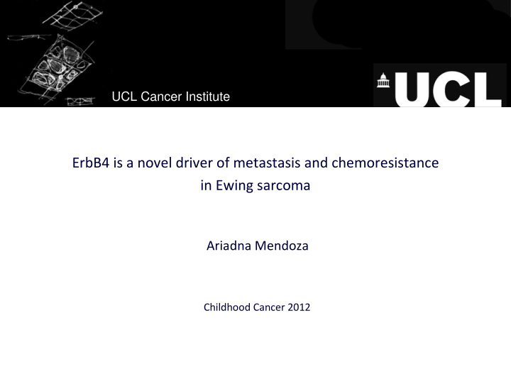 ucl cancer institute erbb4 is a novel driver of