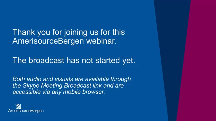 thank you for joining us for this amerisourcebergen