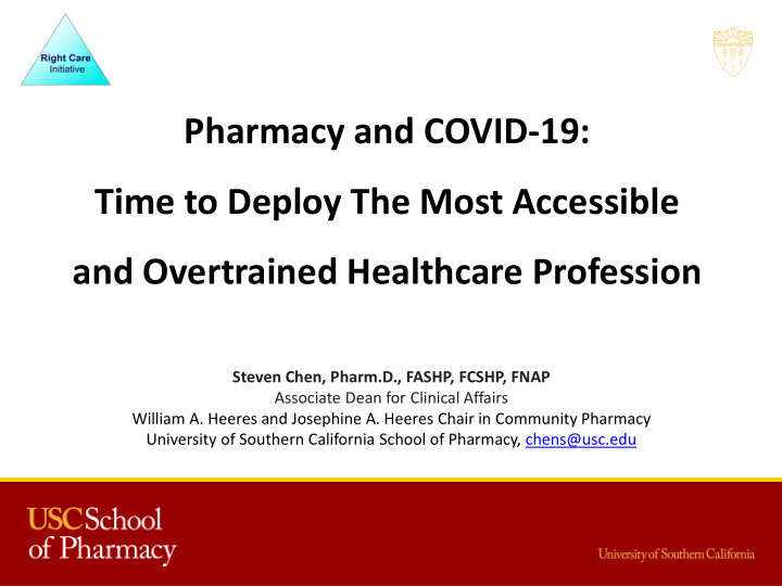 pharmacy and covid 19 time to deploy the most accessible