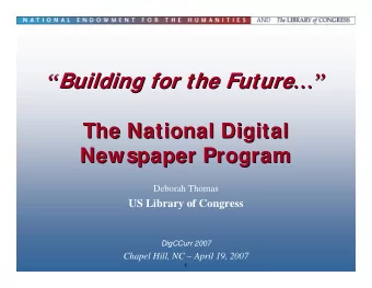 Building for the Future      The National Digital  The National Digital  Newspaper