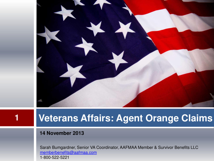 veterans affairs agent orange claims