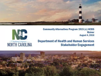 Department of Health and Human Services  Stakeholder Engagement  Communication plan  30-60 days: