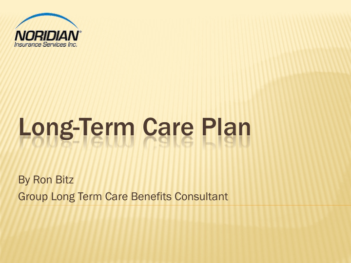 long term care plan