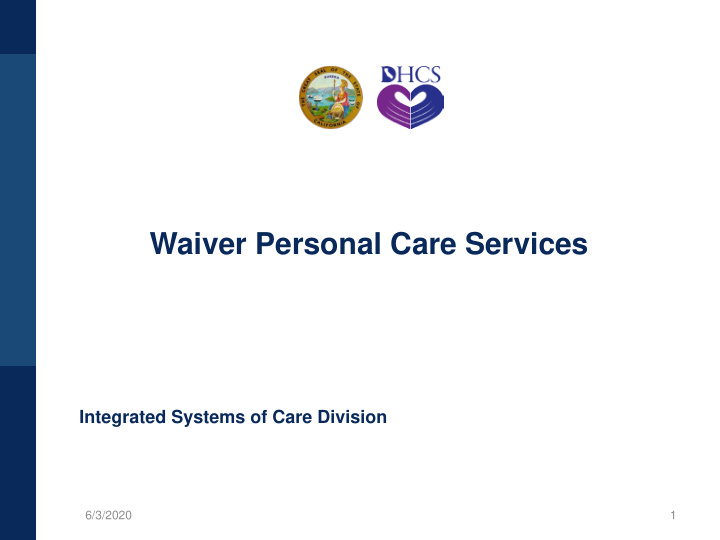 waiver personal care services