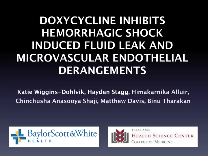 hemorrhagic shock