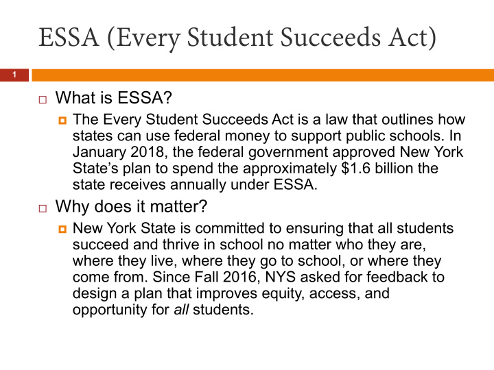 essa every student succeeds act