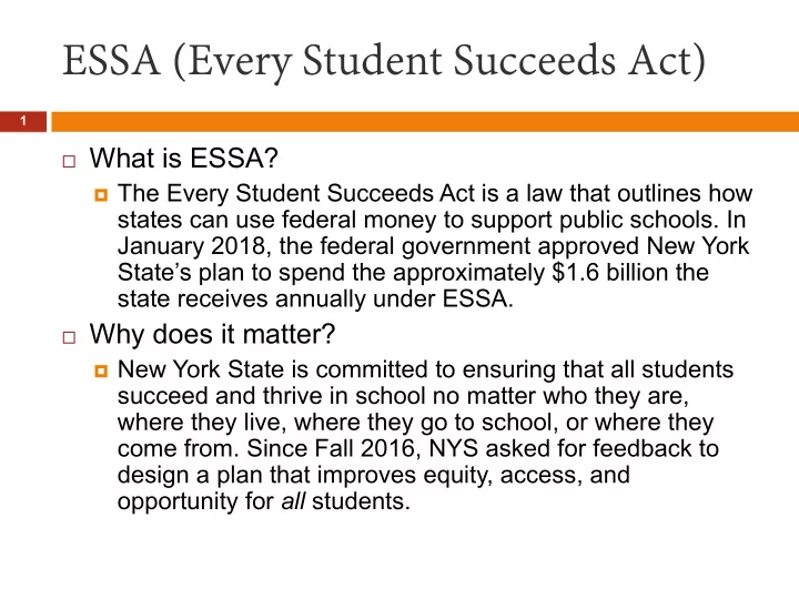essa every student succeeds act
