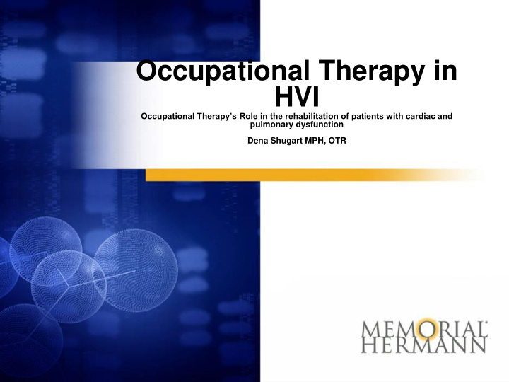 occupational therapy in