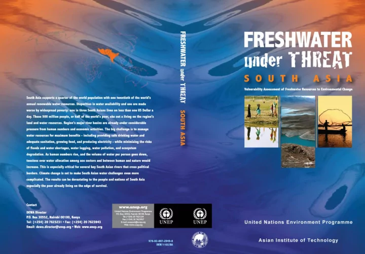 freshwater under threat