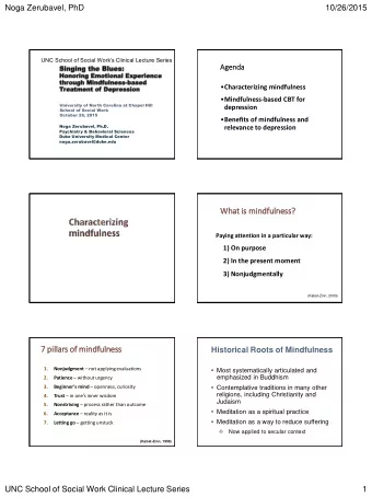 7 pill  7  pillars of min  indfulness  Historical Roots of Mindfulness  1. Nonjudgment  not