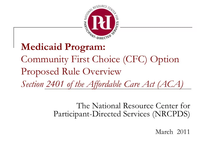 medicaid program