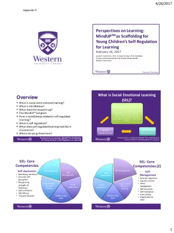 Overview  (SEL)?  What is social and emotional learning?  What is mindfulness? Social