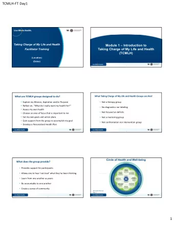 TCMLHFT Day1  Click To Insert Title  Text boxes can move to accommodate content  Click To