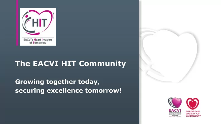the eacvi hit community