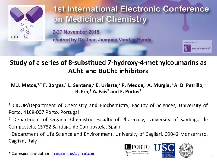 study of a series of 8 subs1tued 7 hydroxy 4