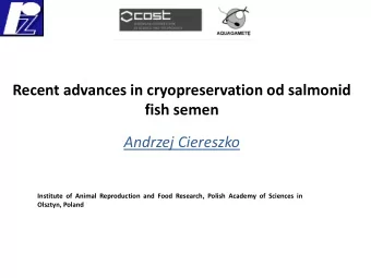 Andrzej Ciereszko  Institute of Animal Reproduction and Food Research, Polish Academy of Sciences