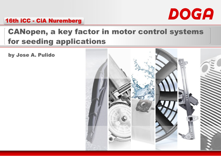 canopen a key factor in motor control systems for seeding