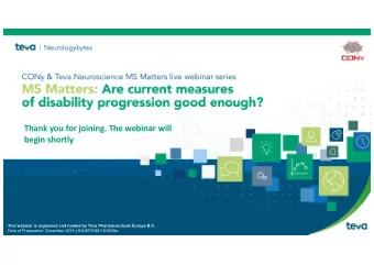 Thank you for joining. The webinar will  begin shortly  This webinar is organised and funded by